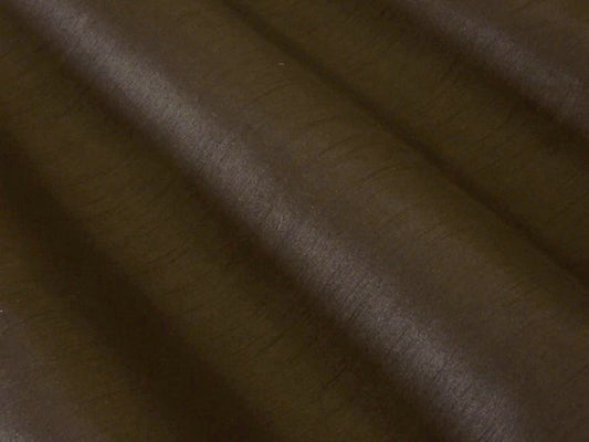 Fabric Swatches Faux Silk Chocolate Brown