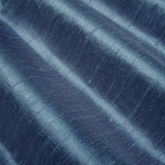Fabric Swatches Faux Silk Indigo Blue