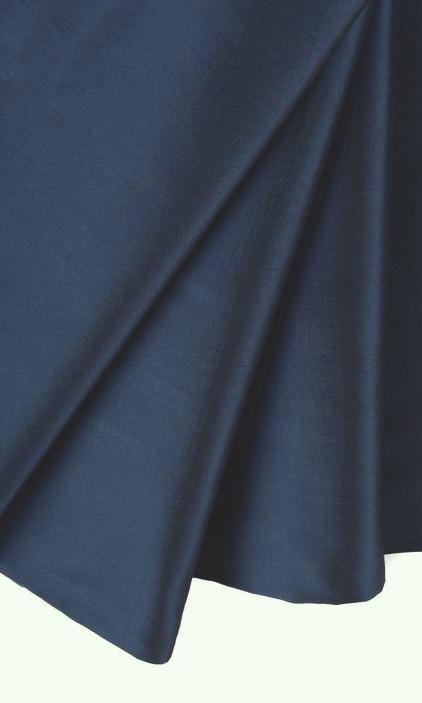 Fabric Swatches Dupioni Silk Midnight Blue