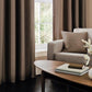 Faux Silk Dupioni Solid Drapes Curtains Chocolate Brown