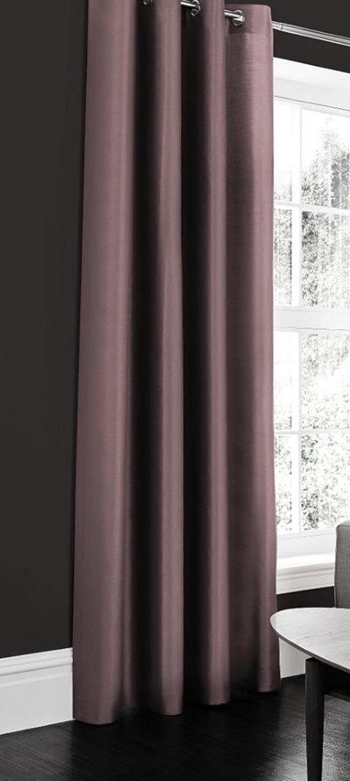 Faux Silk Dupioni Solid Drapes Curtains Lilac