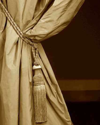 Silk Dupioni Solid Drapes Curtains Gold