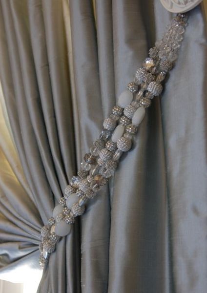 Silk Dupioni Solid Drapes Curtains Slate Grey