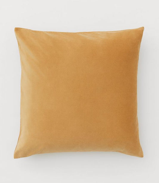 Velvet Pillow Cover Mustard Yellow