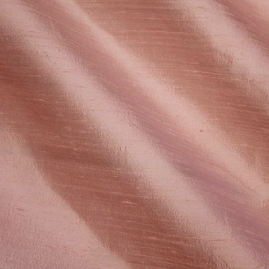 Fabric Swatches Faux Silk Rose Pink