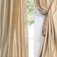 Silk Dupioni Solid Drapes Curtains Champagne