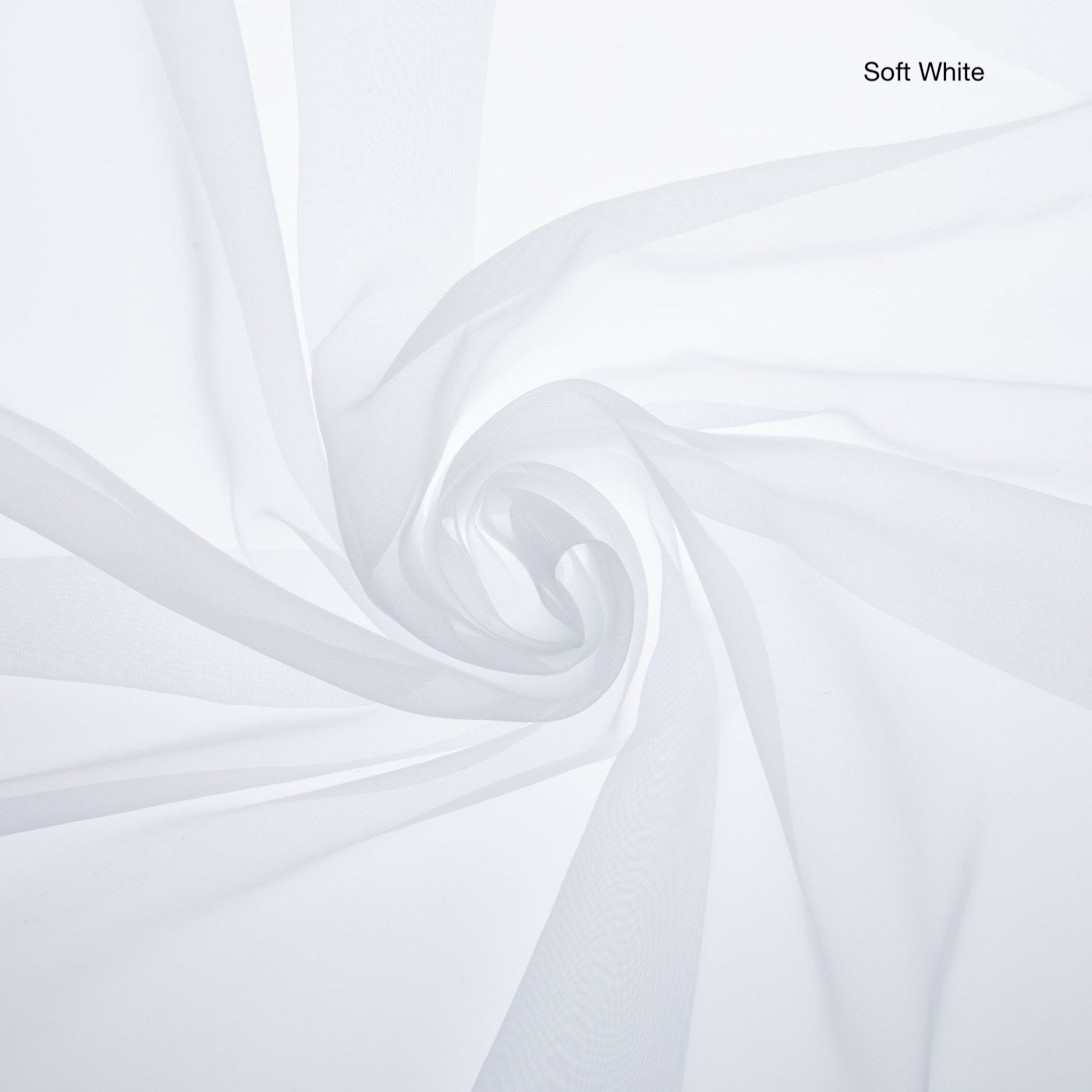 Fabric Swatches Sheer Voile White