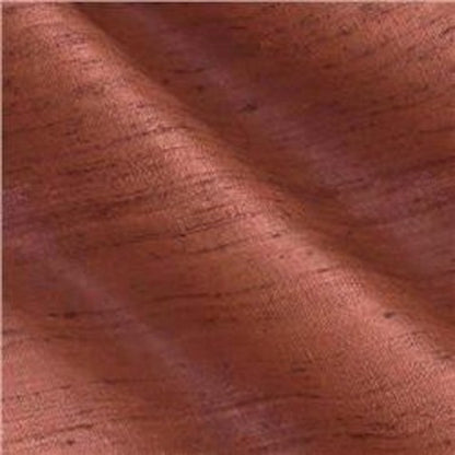 Faux Silk Dupioni Solid Drapes Curtains Rust