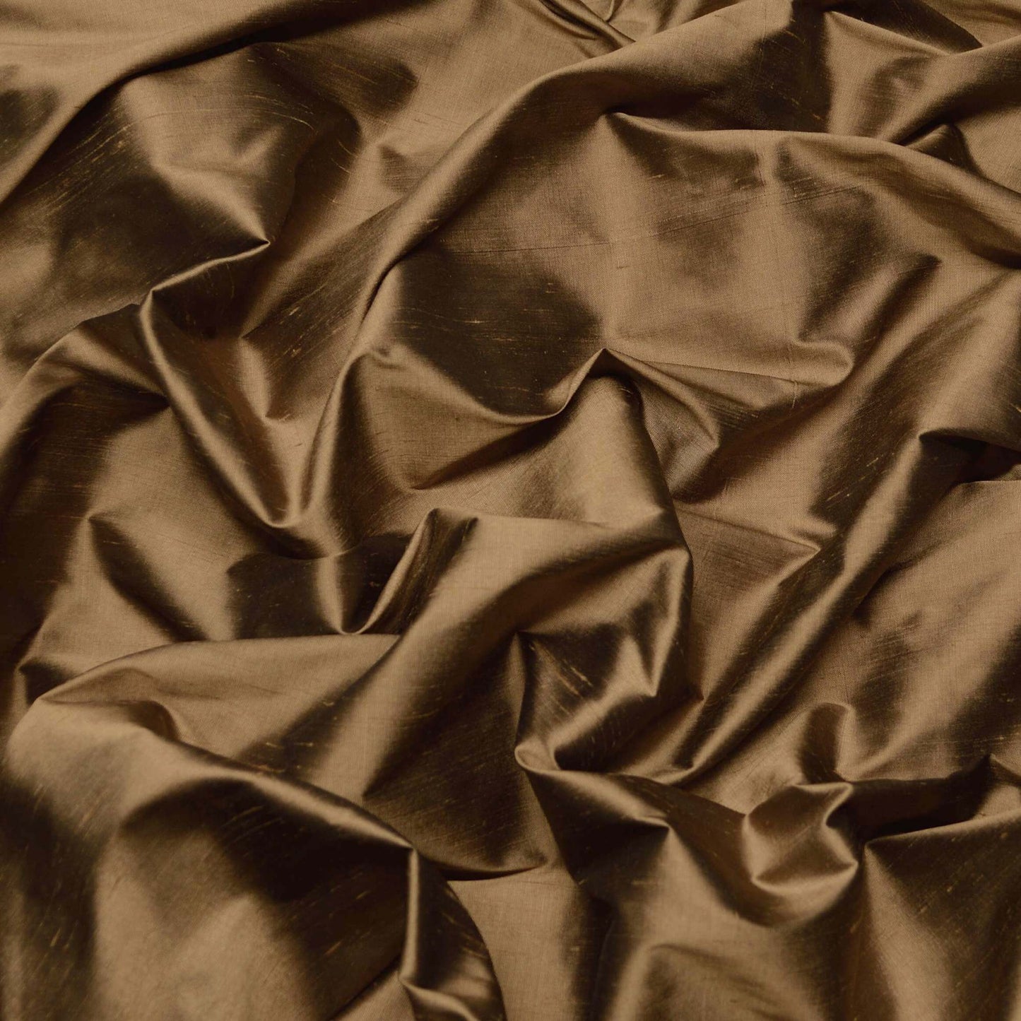 Fabric Swatches Dupioni Silk Chestnut Brown