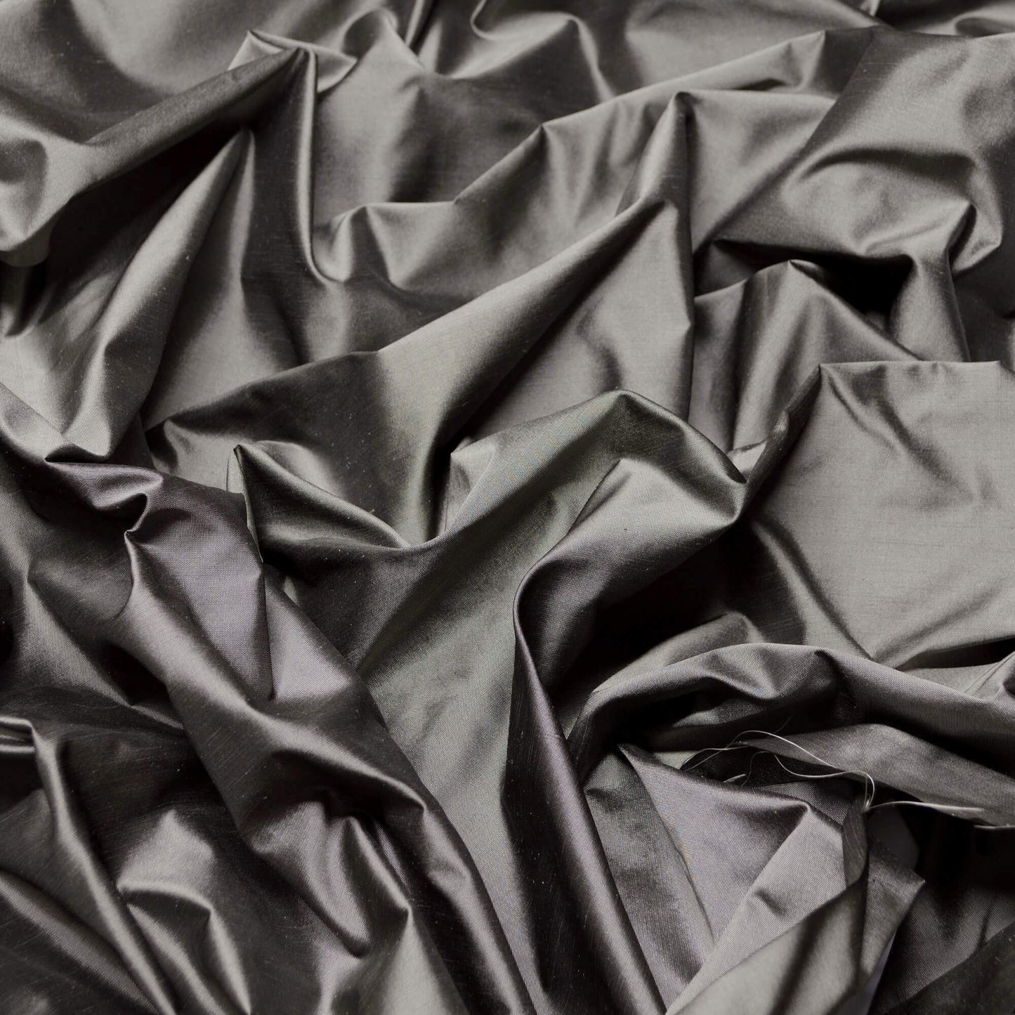 Fabric Swatches Dupioni Silk Graphite Grey