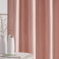Faux Silk Dupioni Solid Drapes Curtains Blush Pink