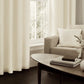 Faux Silk Dupioni Solid Drapes Curtains Ivory