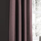 Faux Silk Dupioni Solid Drapes Curtains Lilac