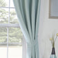 Faux Silk Dupioni Solid Drapes Curtains Powder Blue