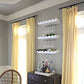Linen Solid Drapes Curtains Cream