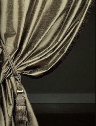 Silk Dupioni Solid Drapes Curtains Bronze