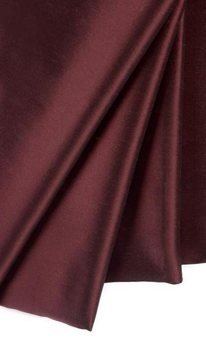 Silk Dupioni Solid Drapes Curtains Burgundy