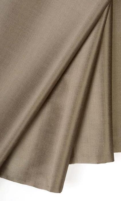 Silk Dupioni Solid Drapes Curtains Stone Brown